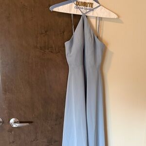 Azazie Light Blue Maxi Dress